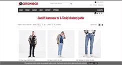 Desktop Screenshot of jeanswear.cz